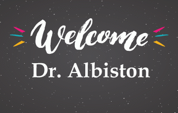 Welcome Dr Albiston
