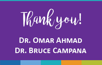 Thank you Dr. Ahmad and Dr. Campana