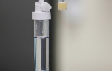 close-up of IV